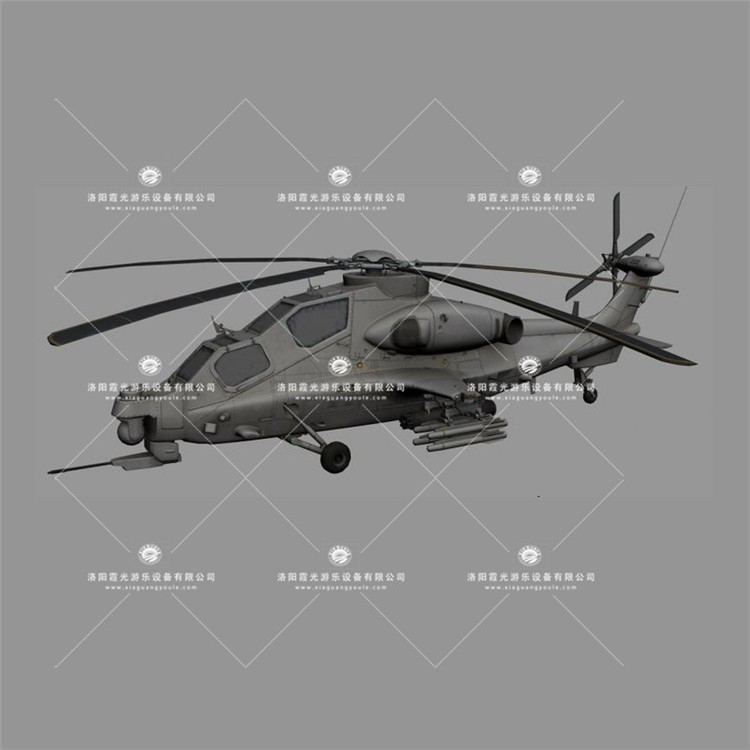 潮阳武装直升机3D模型